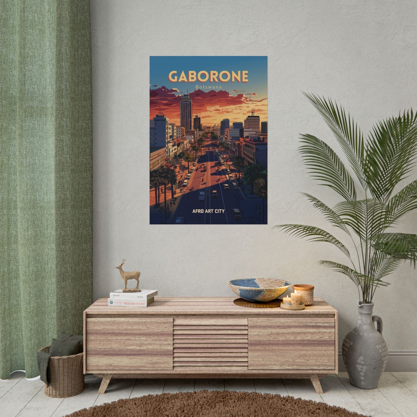 π§πΌ Botswana - Gaborone ο½ Poster