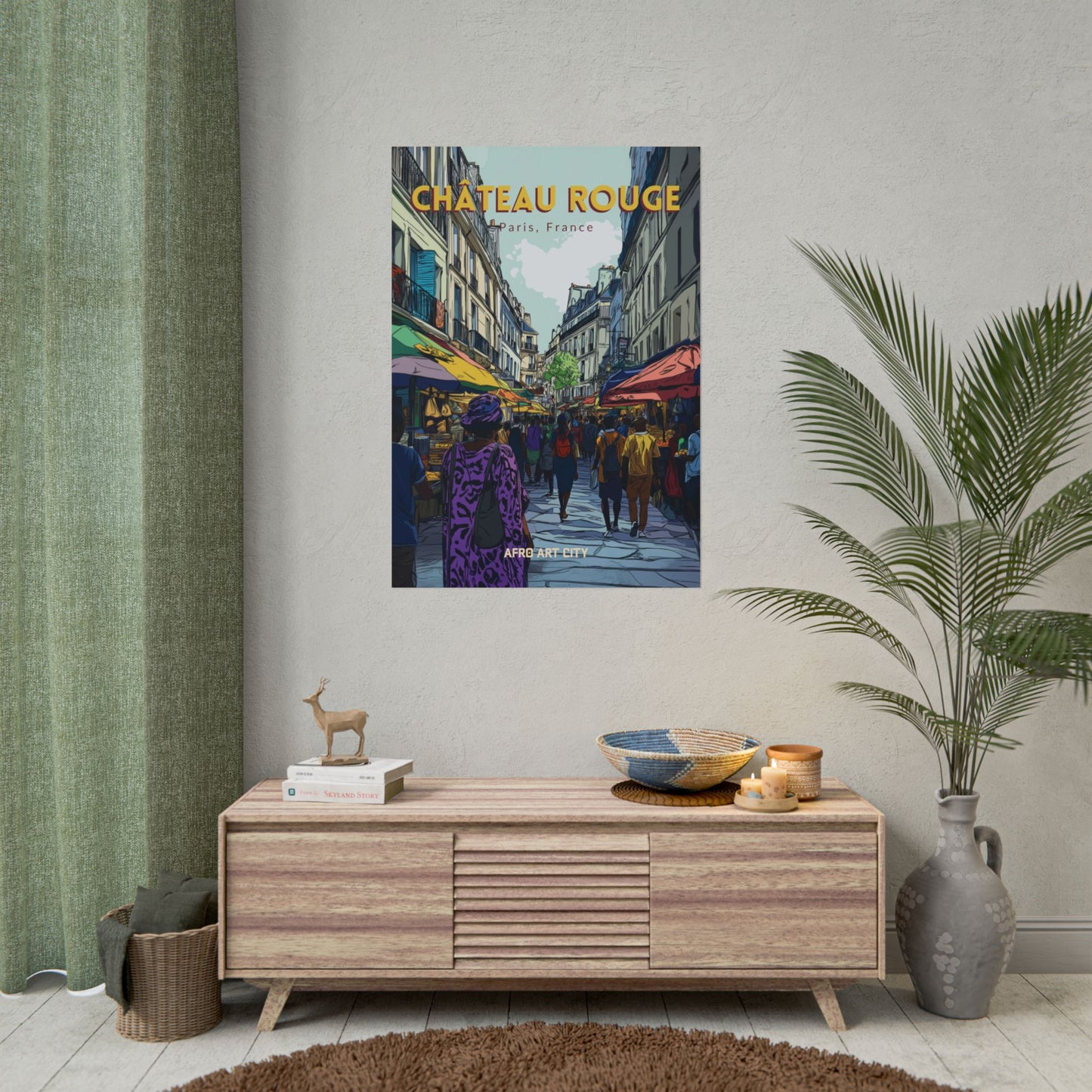 🇫🇷 France - Château Rouge, Paris | Poster