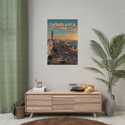 🇲🇦 Casablanca - Maroc ｜ Affiche