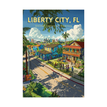 🇺🇸 United States - Liberty City, FL ｜ Poster