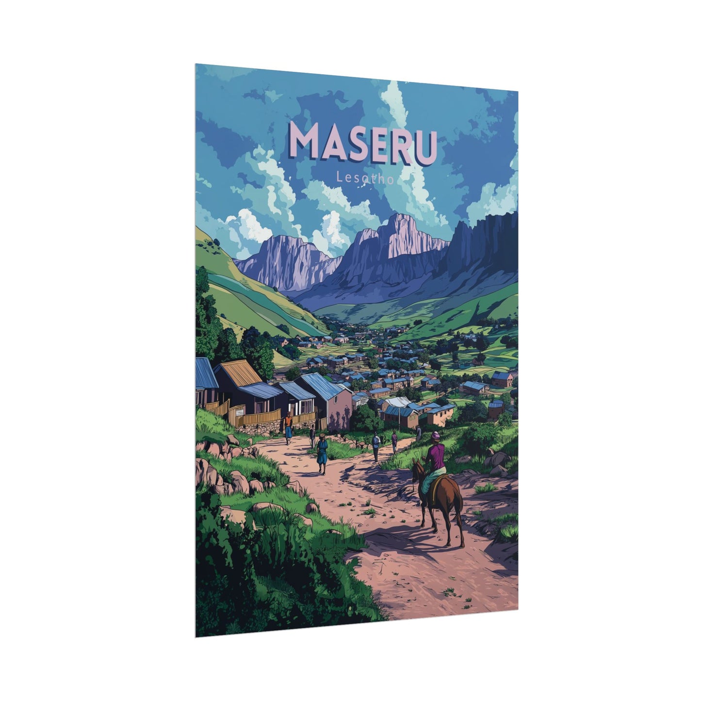 🇱🇸 Lesotho - Maseru ｜ Poster