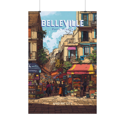 🇫🇷 France - Belleville, Paris ｜ Poster