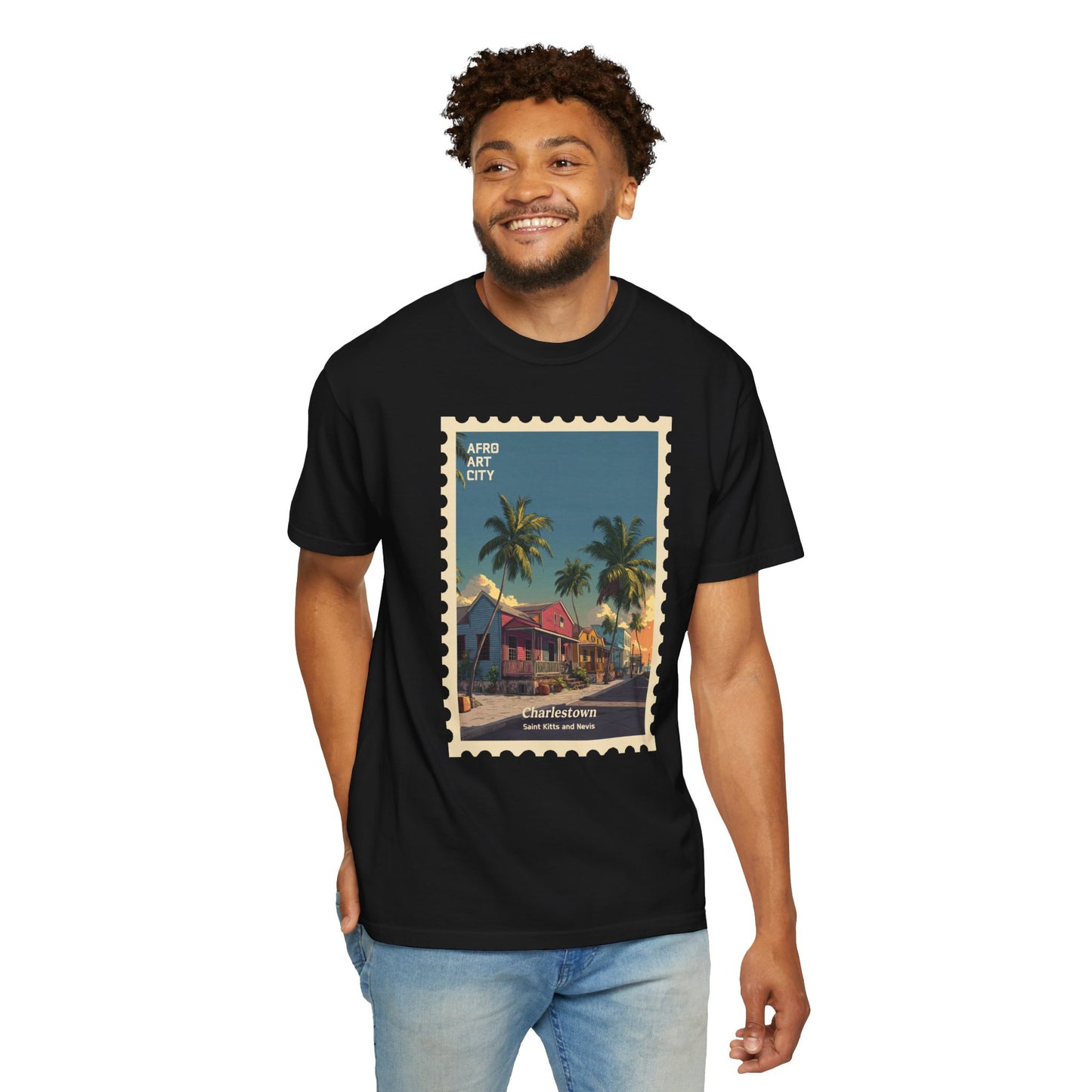 Saint Kitts and Nevis - Charlestown | Postcards Travel T-Shirt