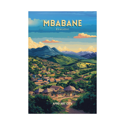 🇸🇿 Eswatini - Mbabane ｜ Poster