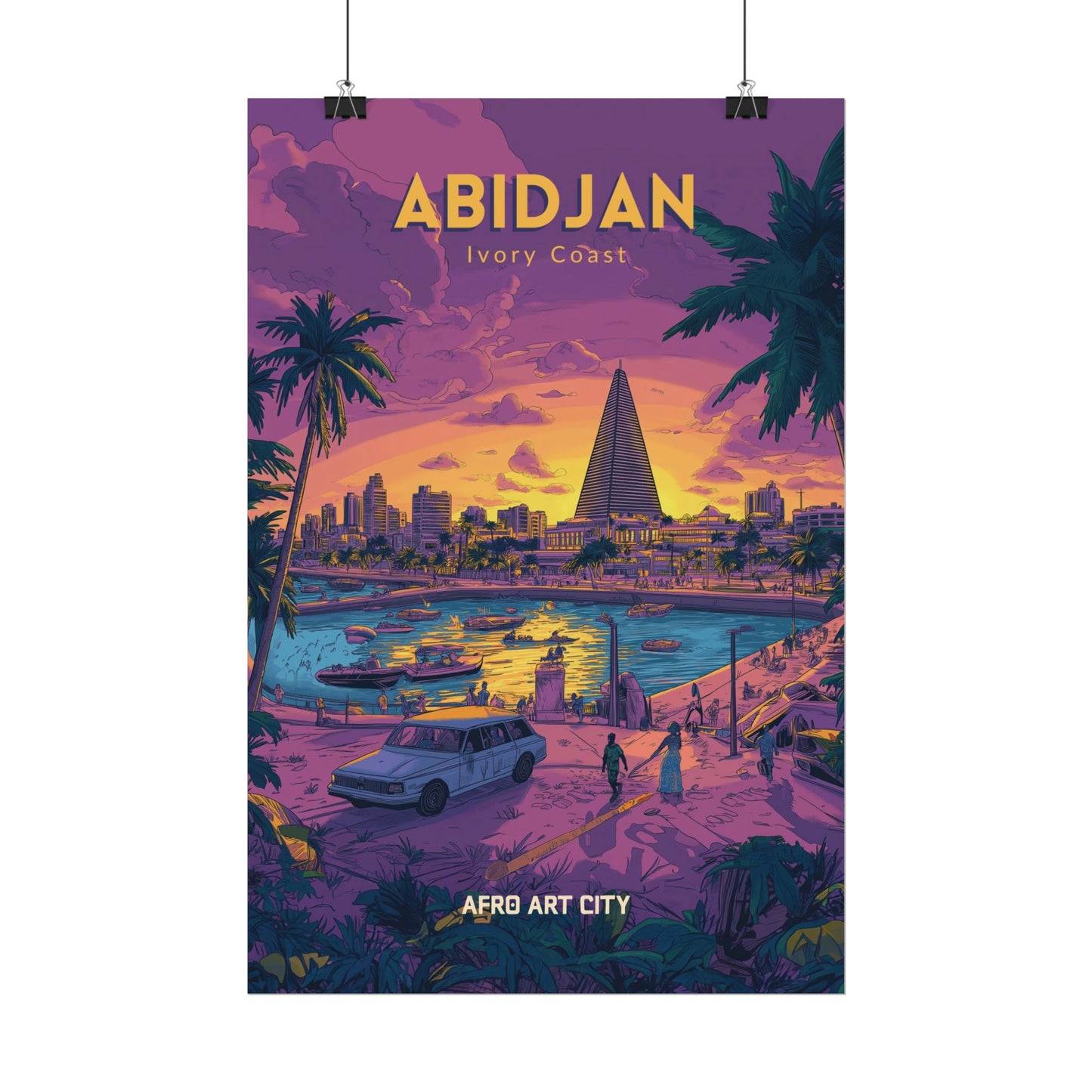 🇨🇮 Cote d'Ivoire - Abidjan - Ivory Coast｜ Poster