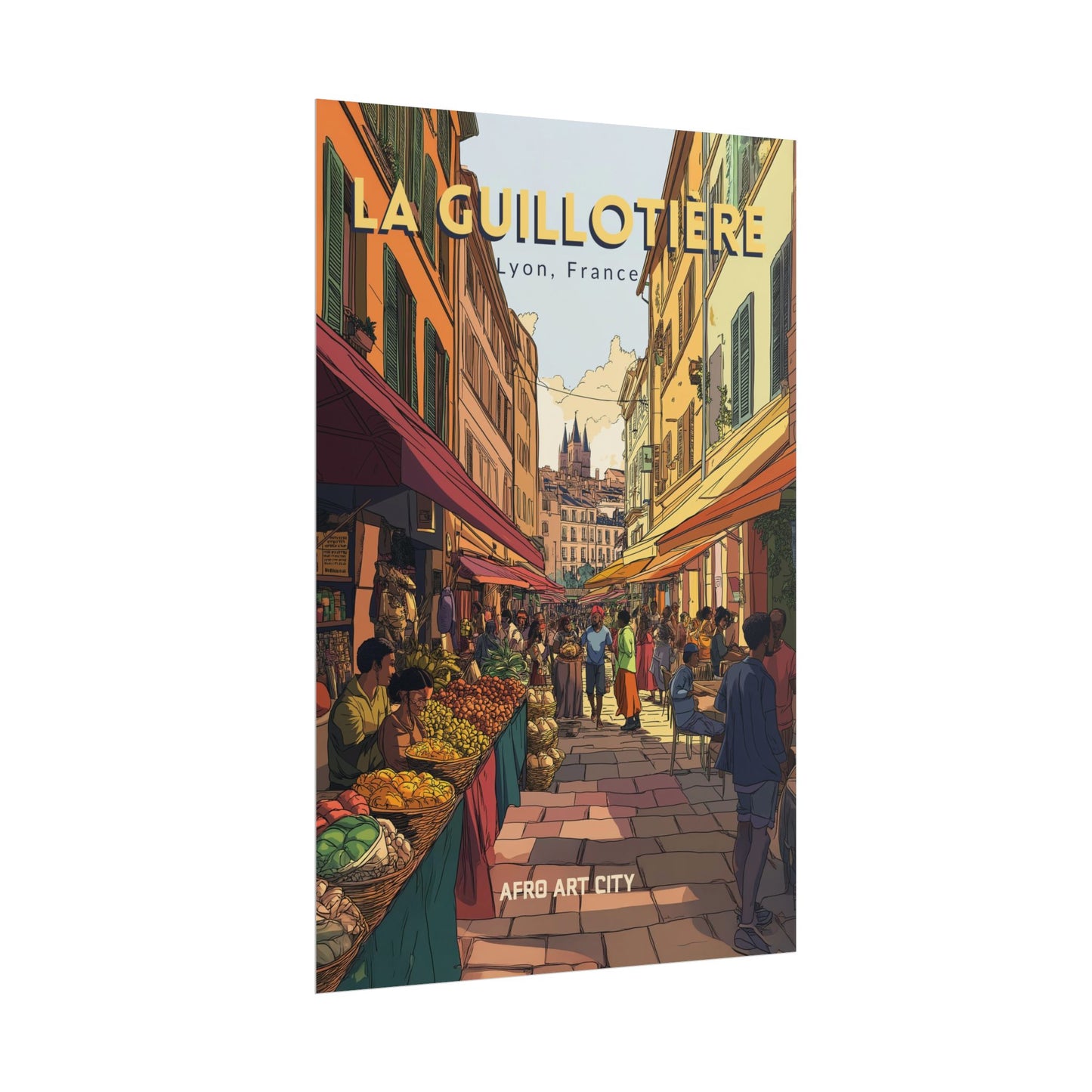 🇫🇷 France - La Guillotière, Lyon ｜ Poster