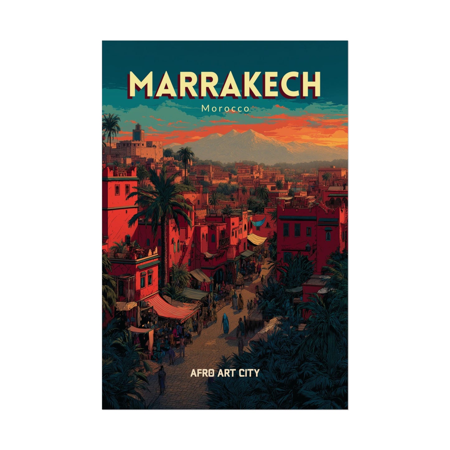 🇲🇦 Morocco - Marrakech ｜ Poster