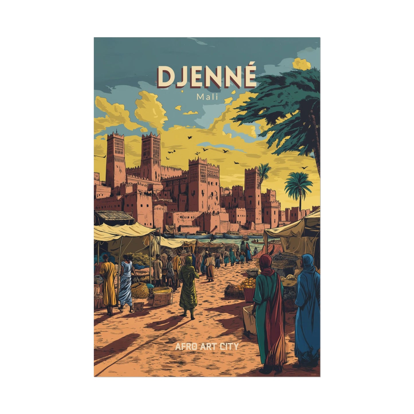 🇲🇱 Mali - Djenné ｜ Poster