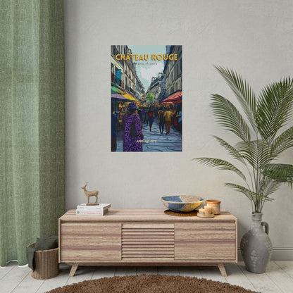 🇫🇷 France - Château Rouge, Paris ｜ Poster