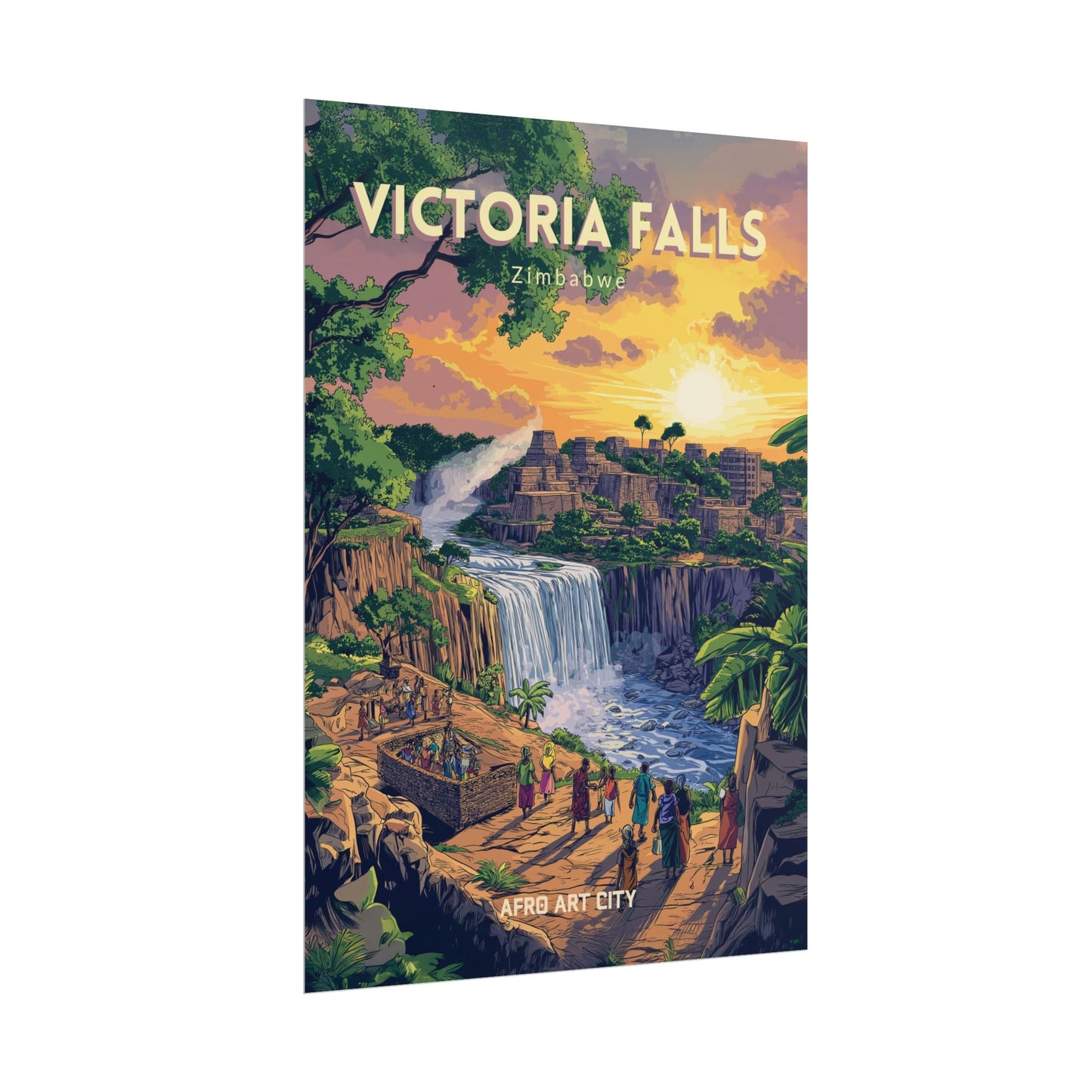 Zimbabwe - Victoria falls ｜ Poster