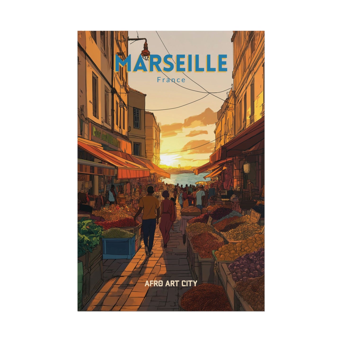 🇫🇷 France - Marseille ｜ Poster
