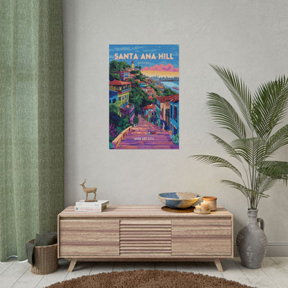 🇪🇨 Ecuador - Santa Ana Hill ｜ Poster