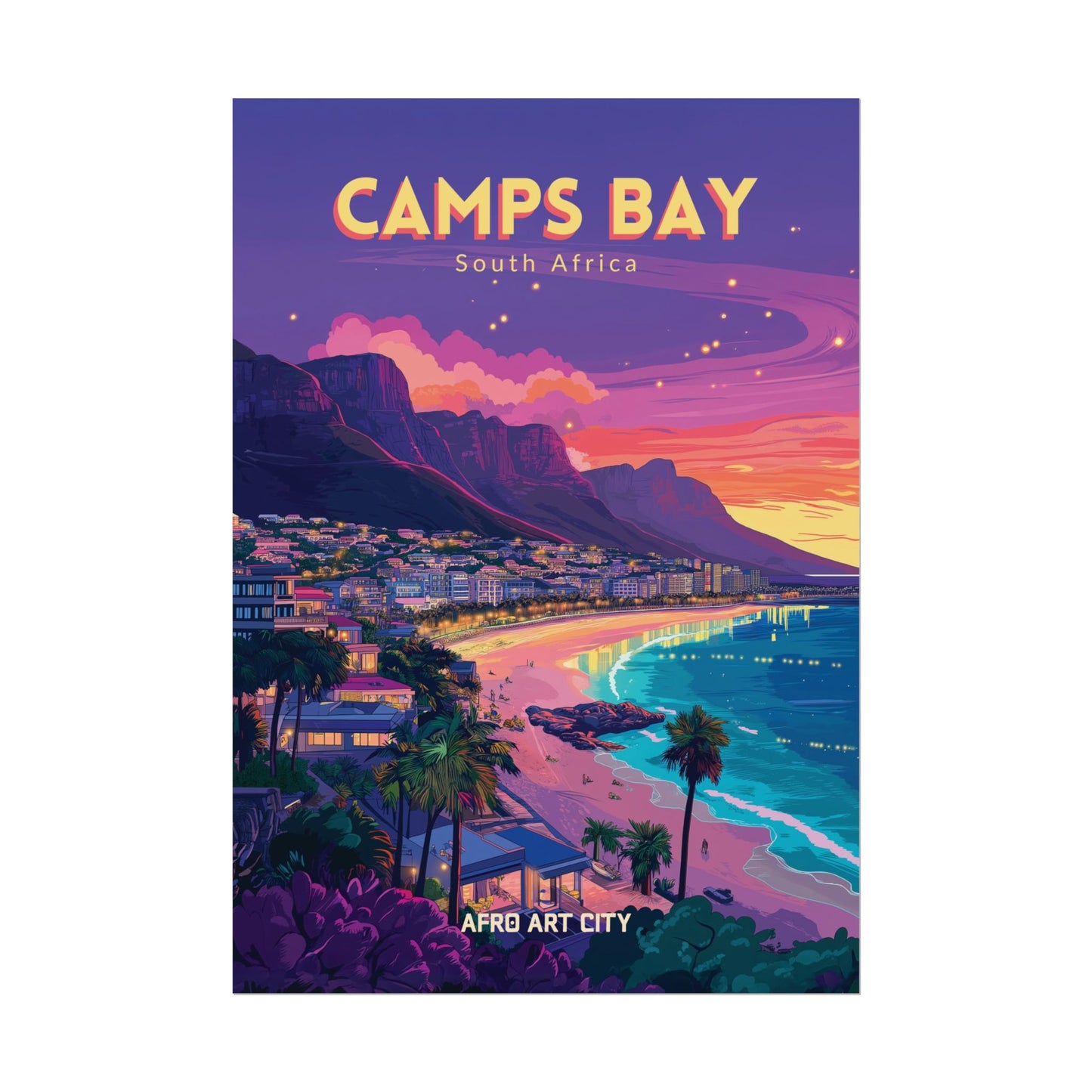 🇿🇦 South Africa - Camps Bay ｜ Poster