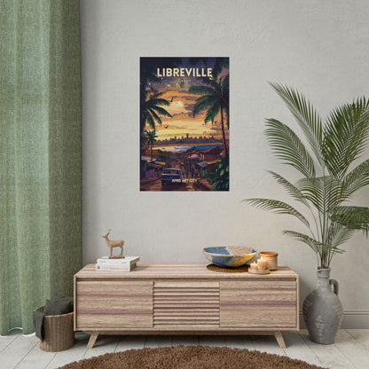 🇬🇦 Gabon - Libreville ｜ Poster