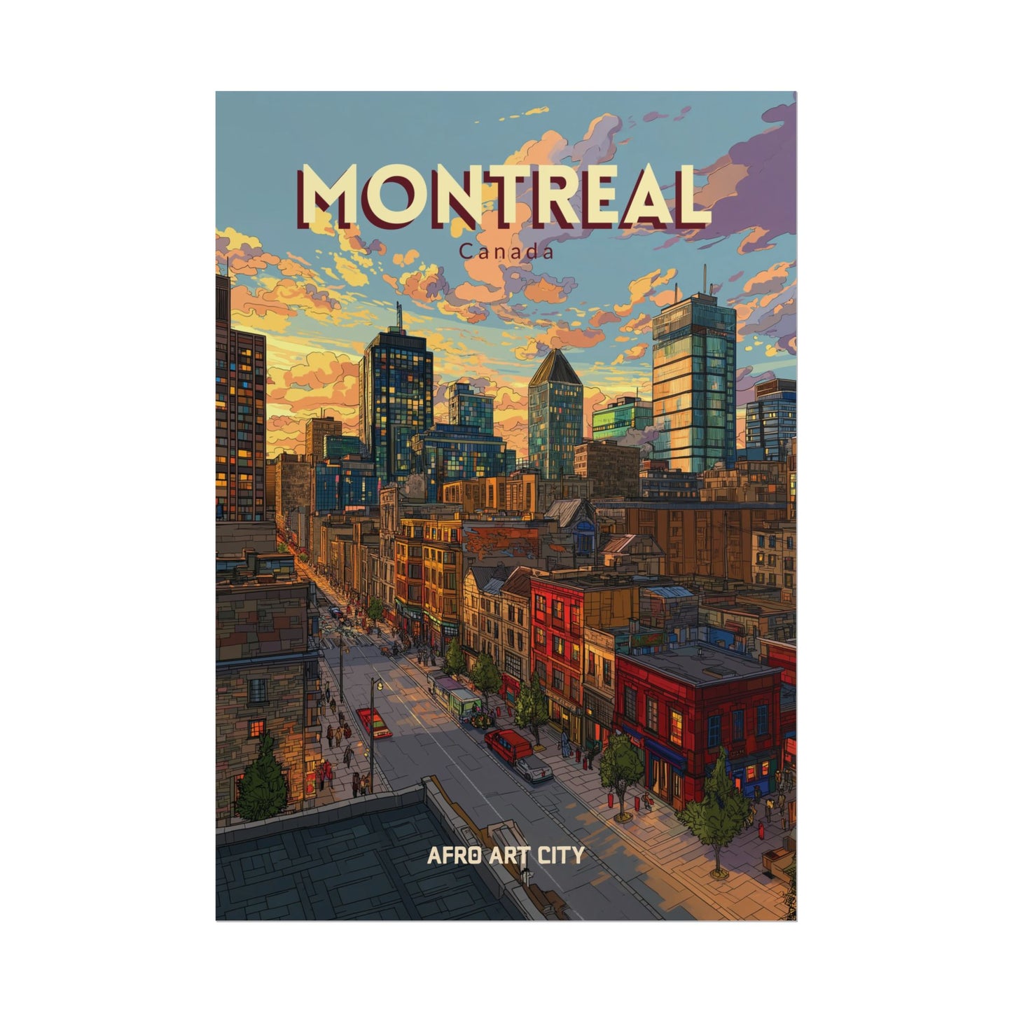 Canada - Quebec, Montreal｜Poster