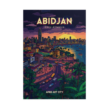 🇨🇮 Cote d'Ivoire - Abidjan ｜ Poster
