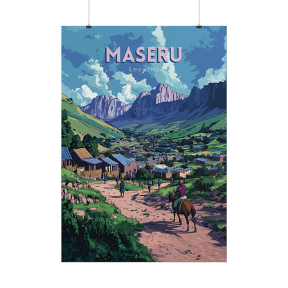 🇱🇸 Lesotho - Maseru ｜ Poster