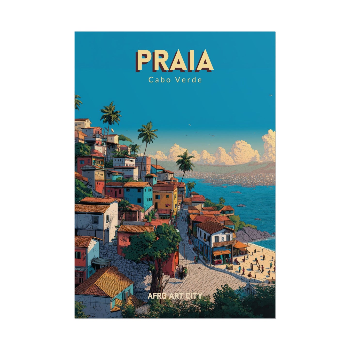 Cabo Verde - Praia ｜ Poster