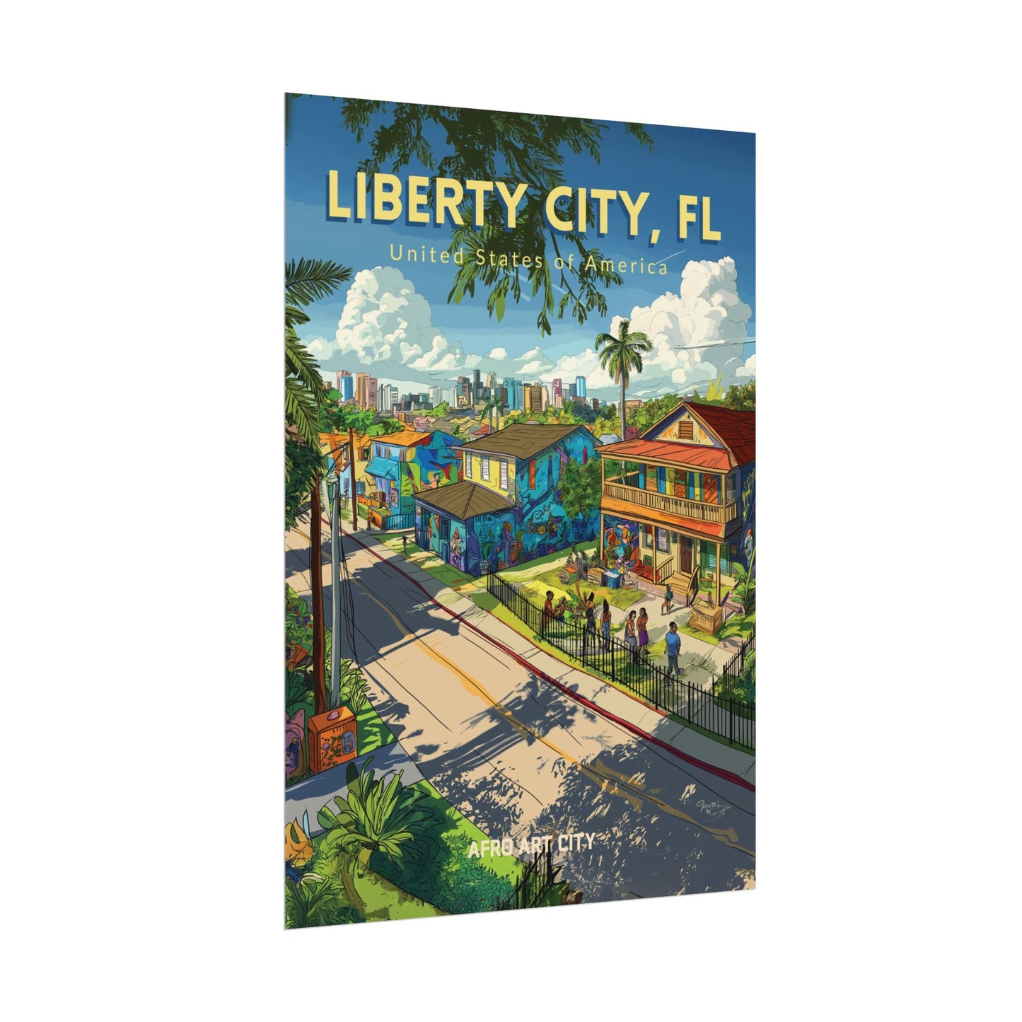 🇺🇸 United States - Liberty City, FL ｜ Poster