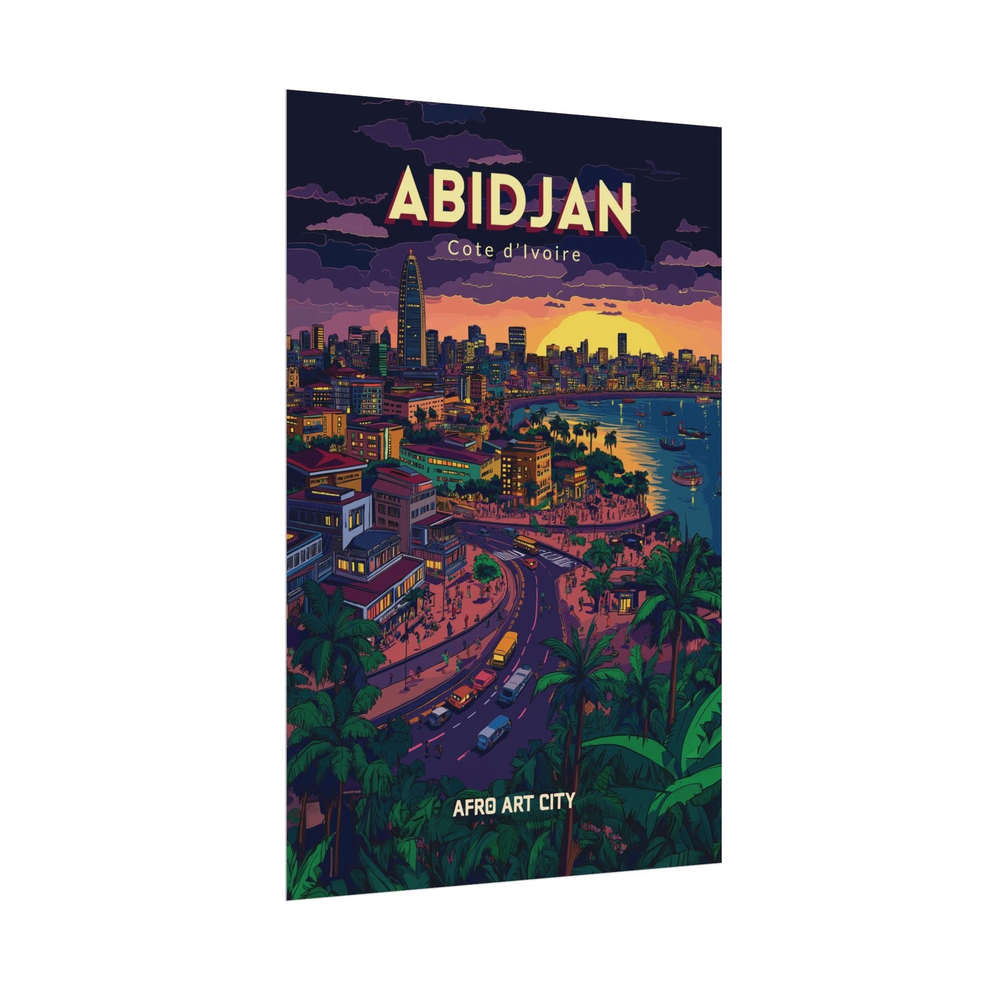 🇨🇮 Cote d'Ivoire - Abidjan ｜ Poster