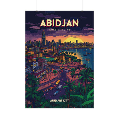 🇨🇮 Cote d'Ivoire - Abidjan ｜ Poster