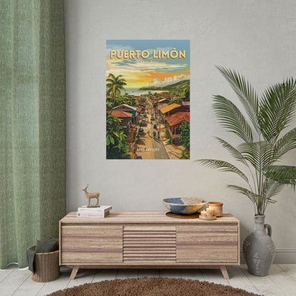 🇨🇷 Puerto Limón - Costa Rica ｜ Poster