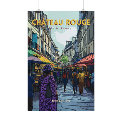🇫🇷 France - Château Rouge, Paris ｜ Poster