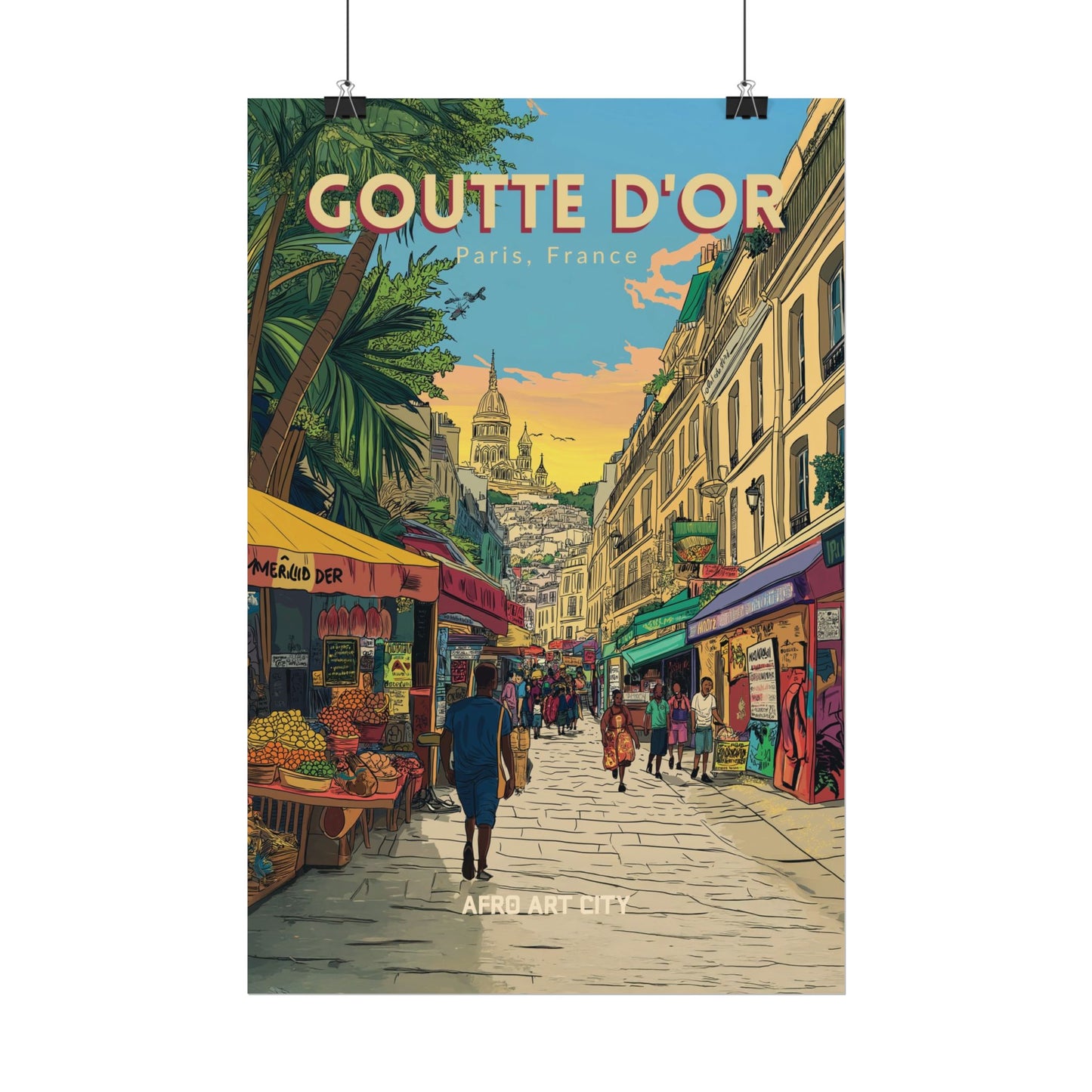 🇫🇷 France - Goutte d'or, Paris ｜ Poster