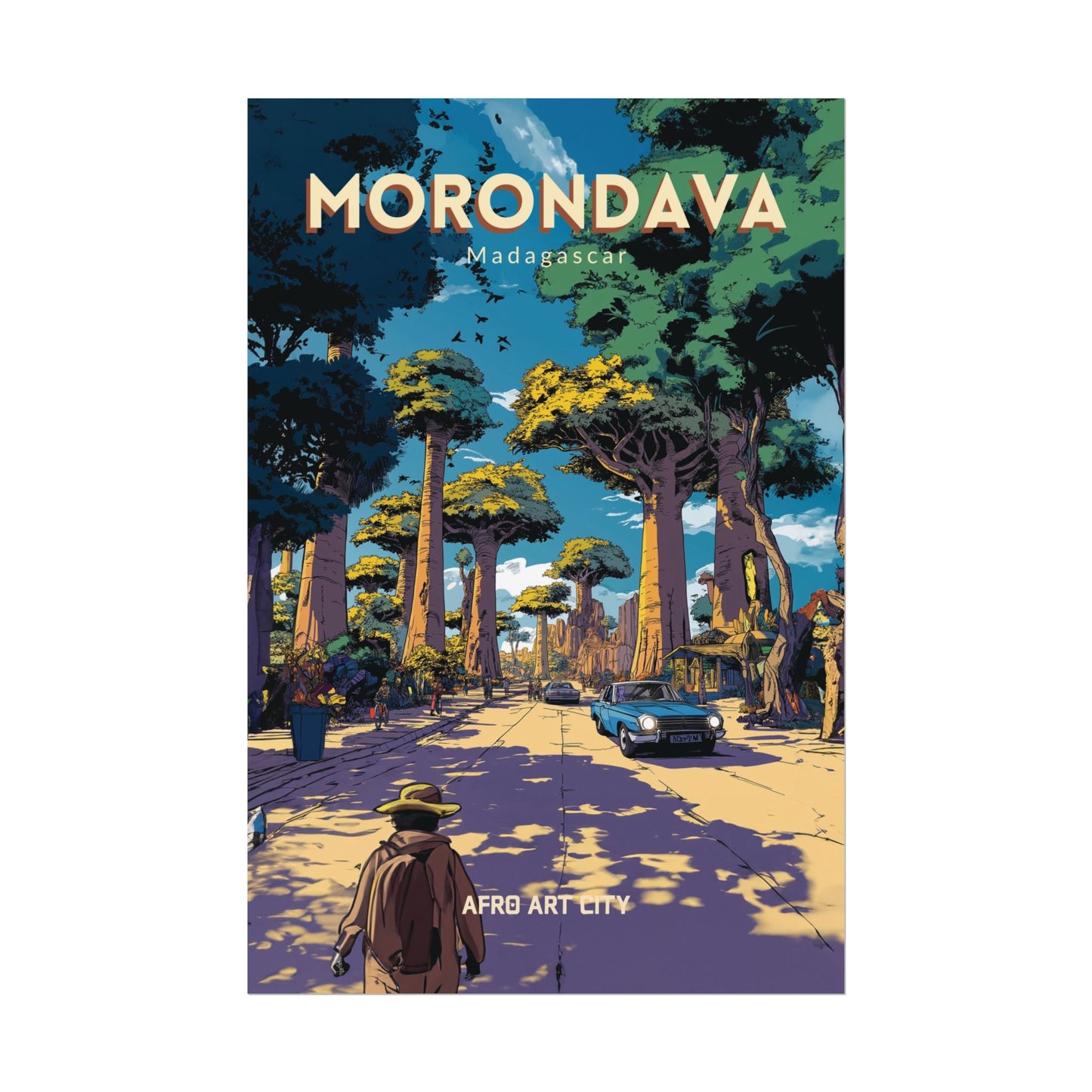 🇲🇬 Madagascar - Morondava｜Poster