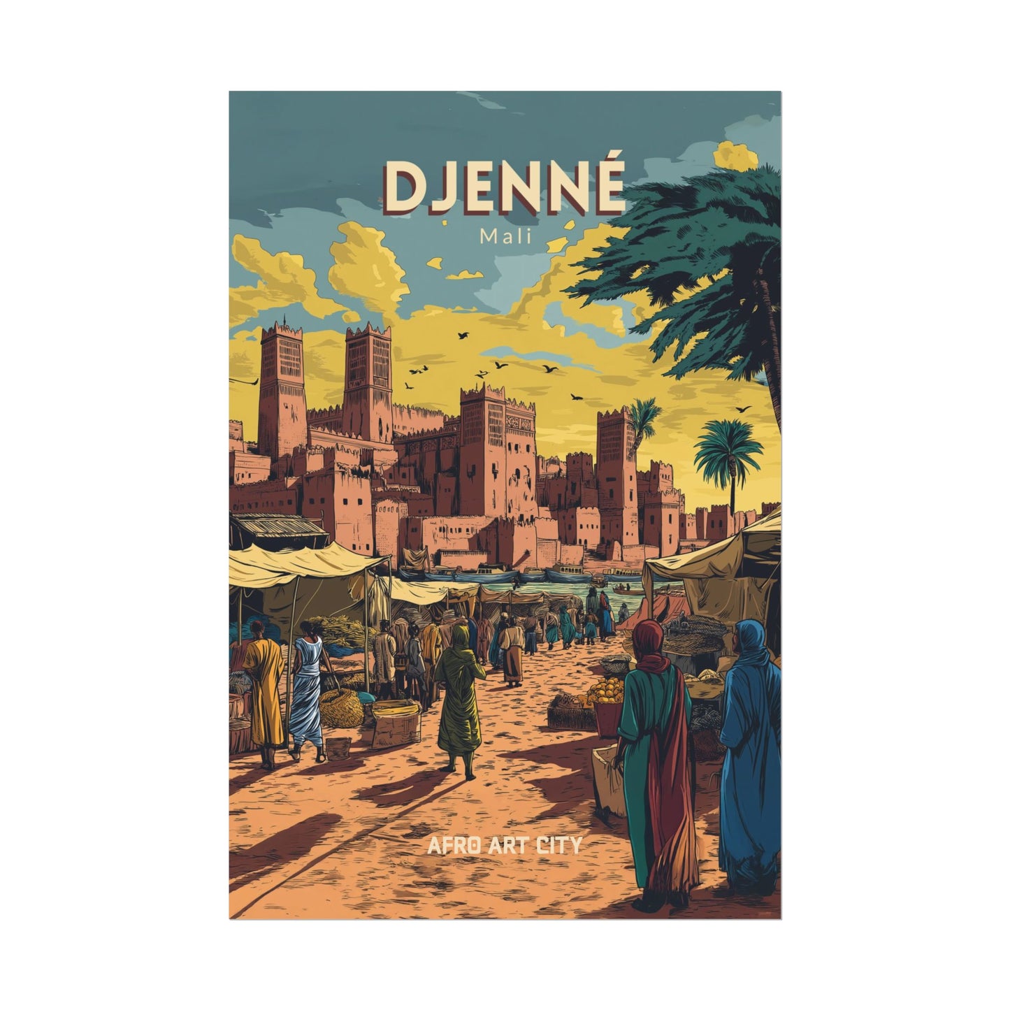 🇲🇱 Mali - Djenné ｜ Poster