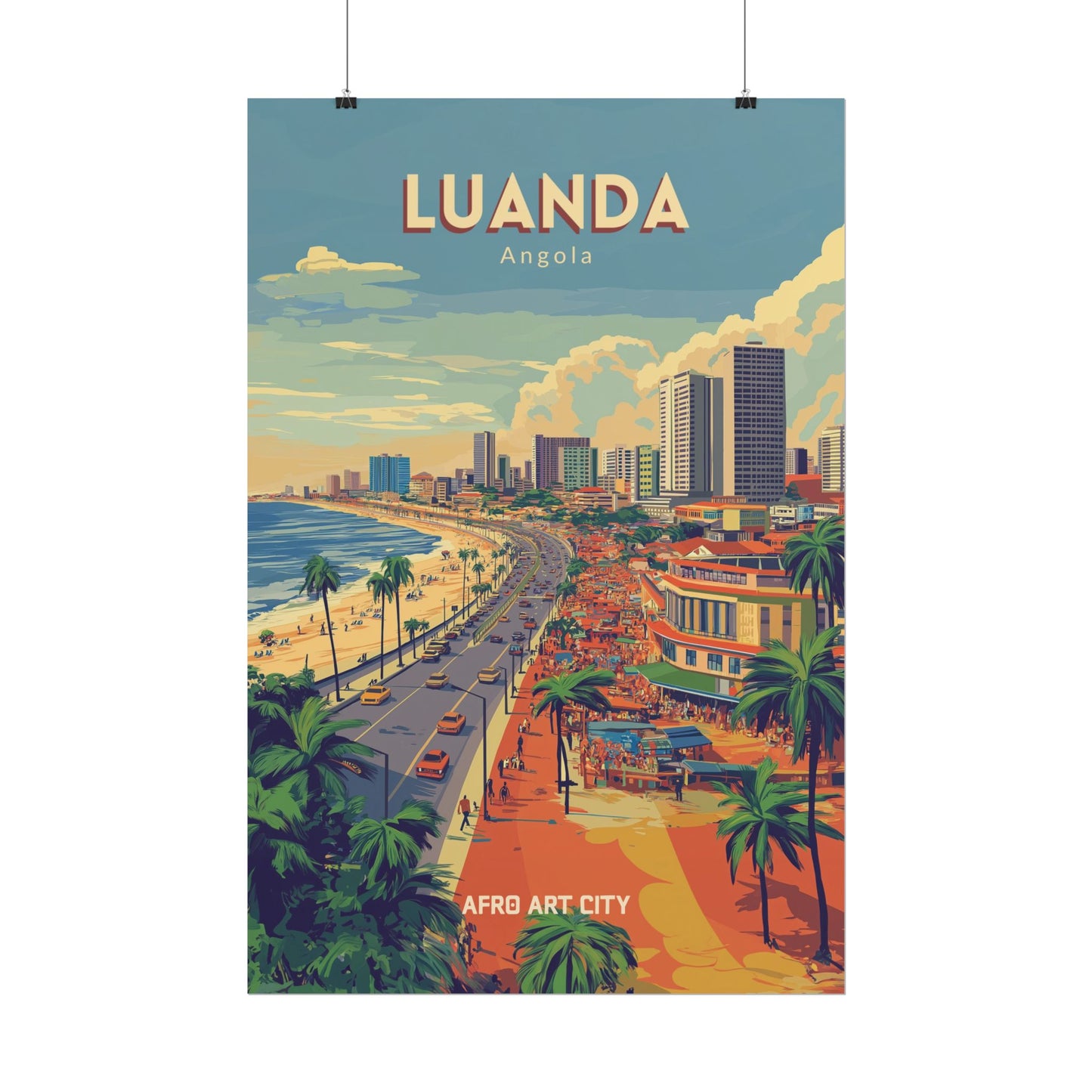 🇦🇴 Angola - Luanda ｜ Poster