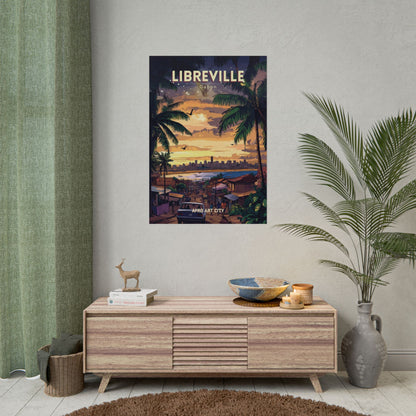 🇬🇦 Gabon - Libreville ｜ Poster