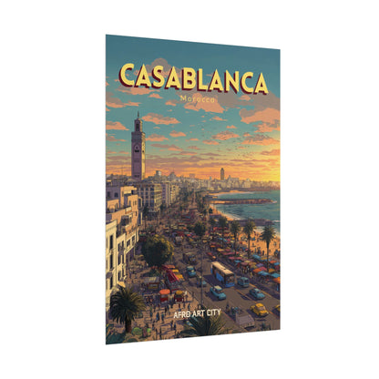 🇲🇦 Casablanca - Maroc ｜ Affiche