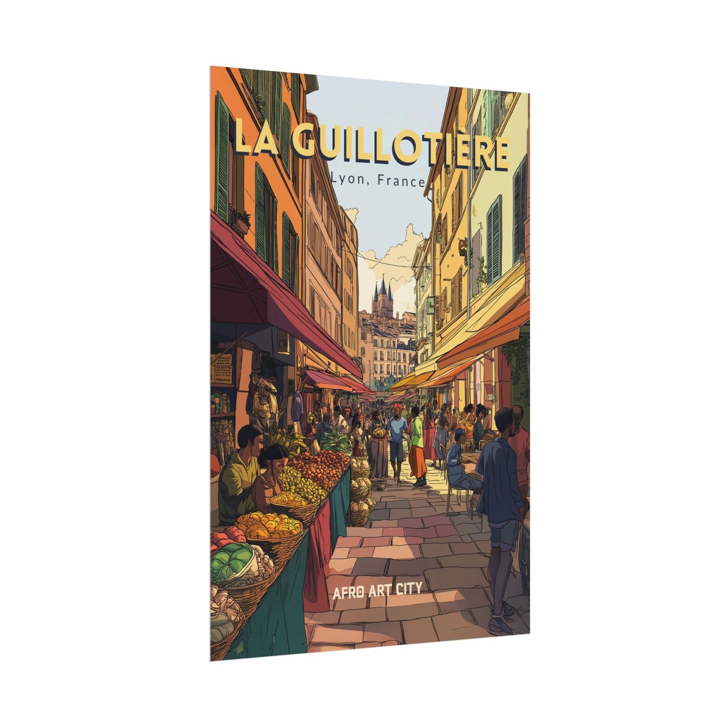 🇫🇷 France - La Guillotière, Lyon ｜ Poster