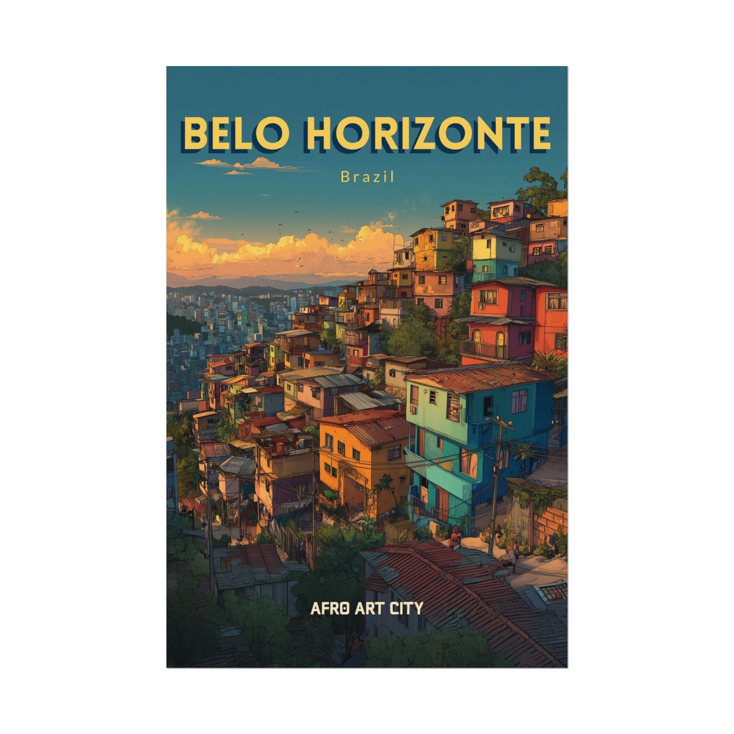 🇧🇷 BRAZIL - Belo Horizonte｜ Poster