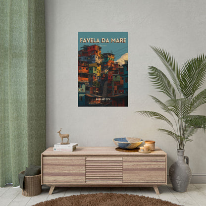 Brazil - Rio de Janeiro, Favela da Maré｜Poster