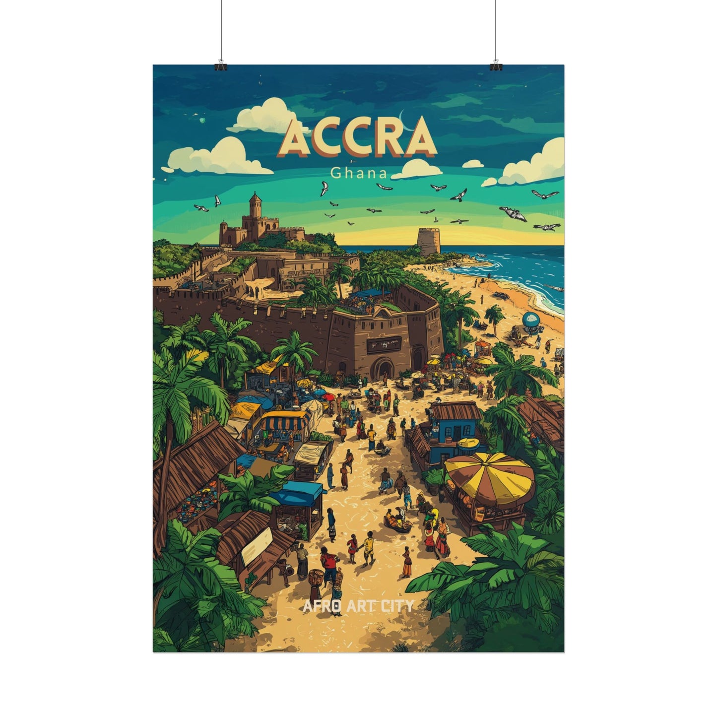 🇬🇭 Ghana - Accra ｜ Poster