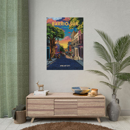 🇺🇾 Uruguay - Barrio Sur, Montevideo ｜ Poster