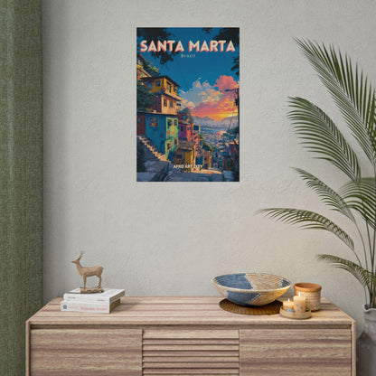 Brazil - Rio de Janeiro, Santa Marta｜Poster