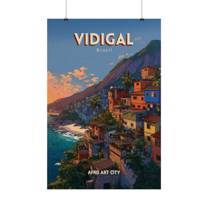 Brazil - Rio de Janeiro, Vidigal｜Poster