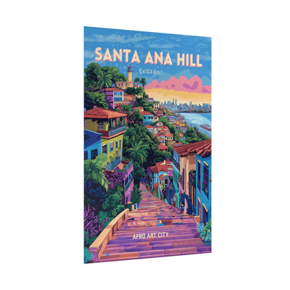 🇪🇨 Ecuador - Santa Ana Hill ｜ Poster