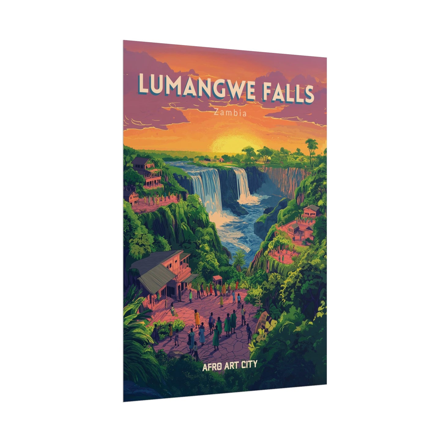 Zambia - Lumangwe falls ｜ Poster