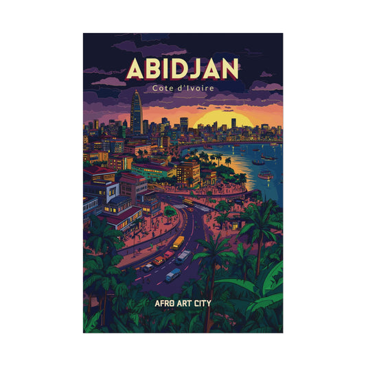 🇨🇮 Cote d'Ivoire - Abidjan ｜ Poster