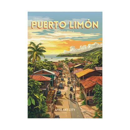🇨🇷 Puerto Limón - Costa Rica ｜ Poster