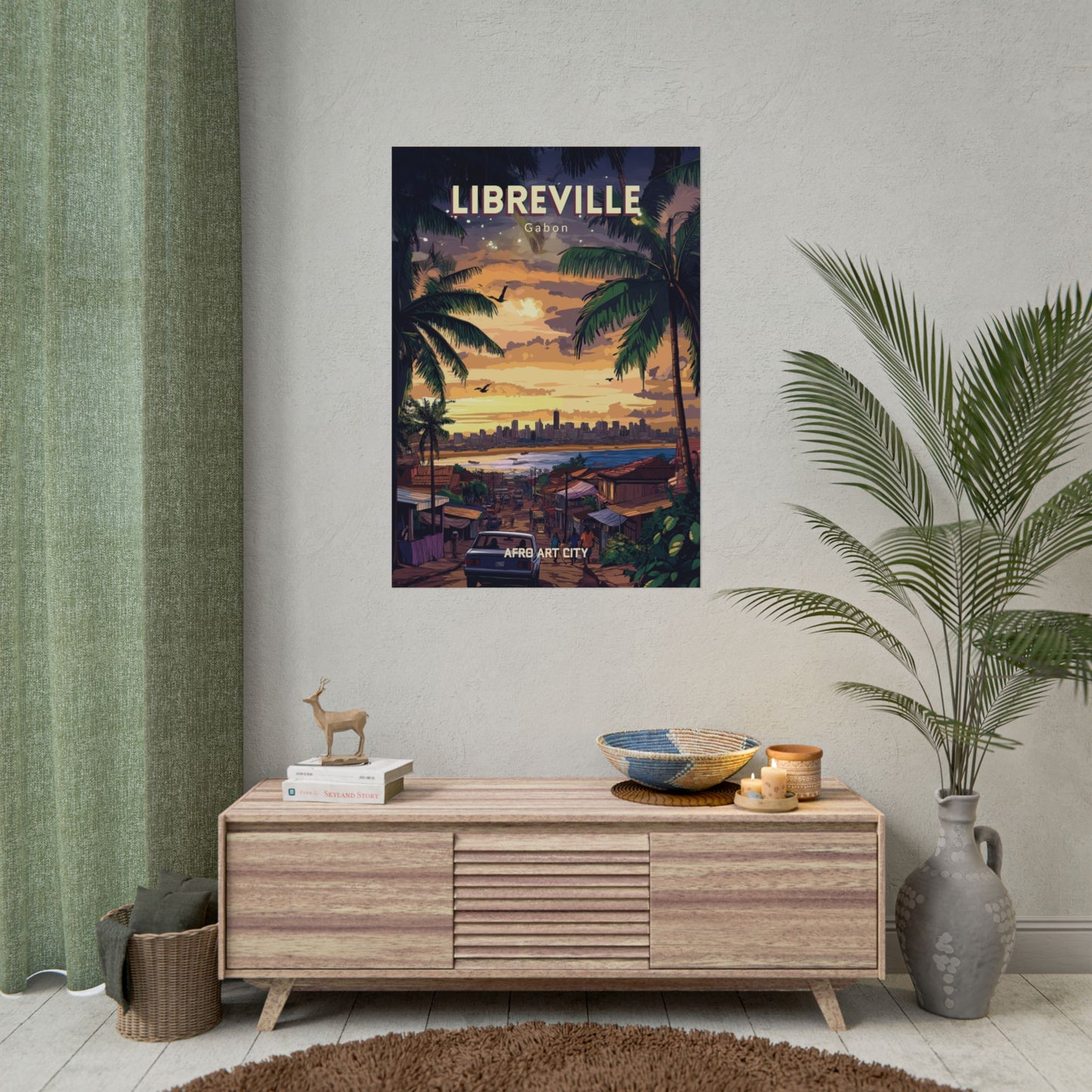 🇬🇦 Gabon - Libreville ｜ Poster