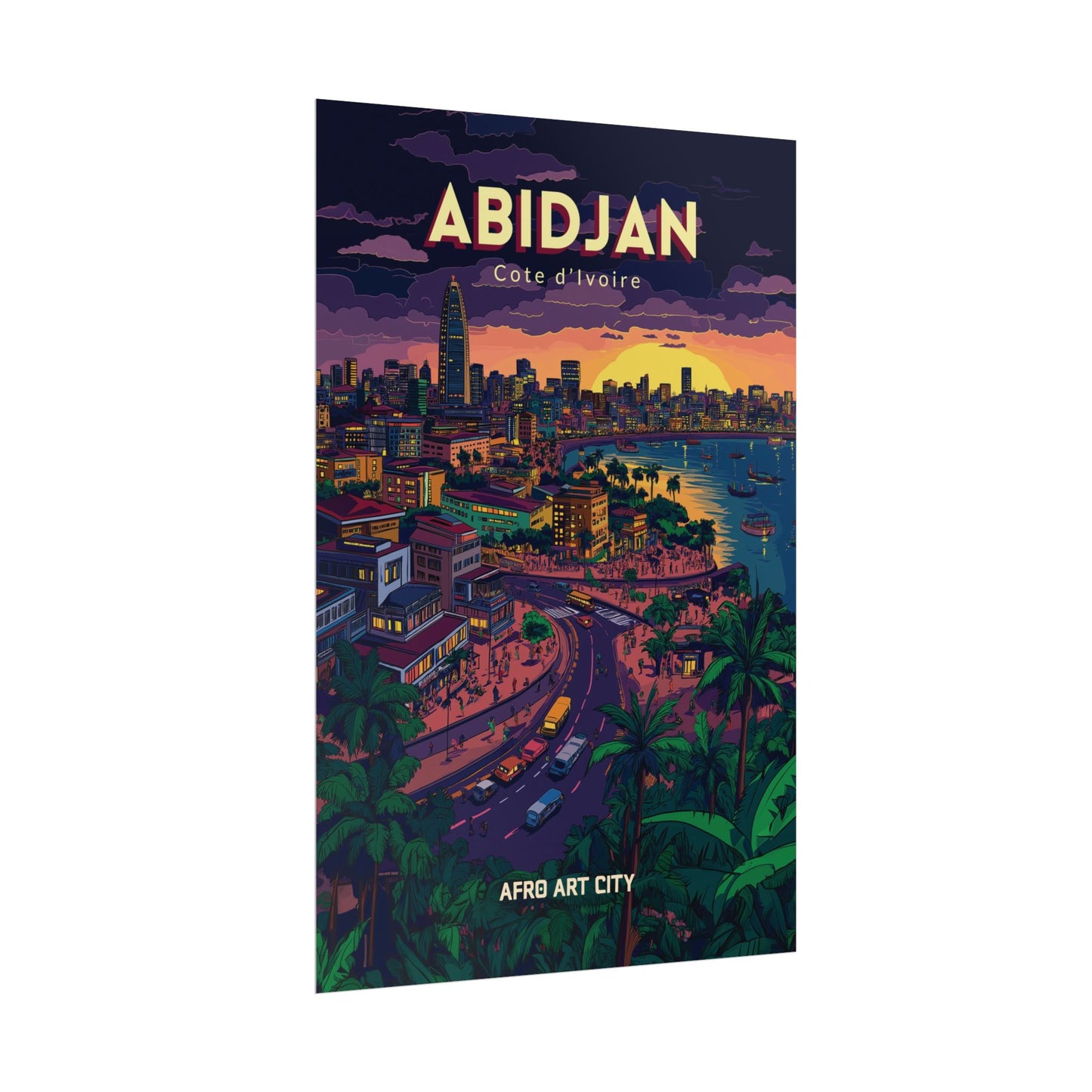 🇨🇮 Cote d'Ivoire - Abidjan ｜ Poster