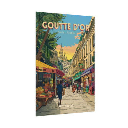 🇫🇷 France - Goutte d'or, Paris ｜ Poster