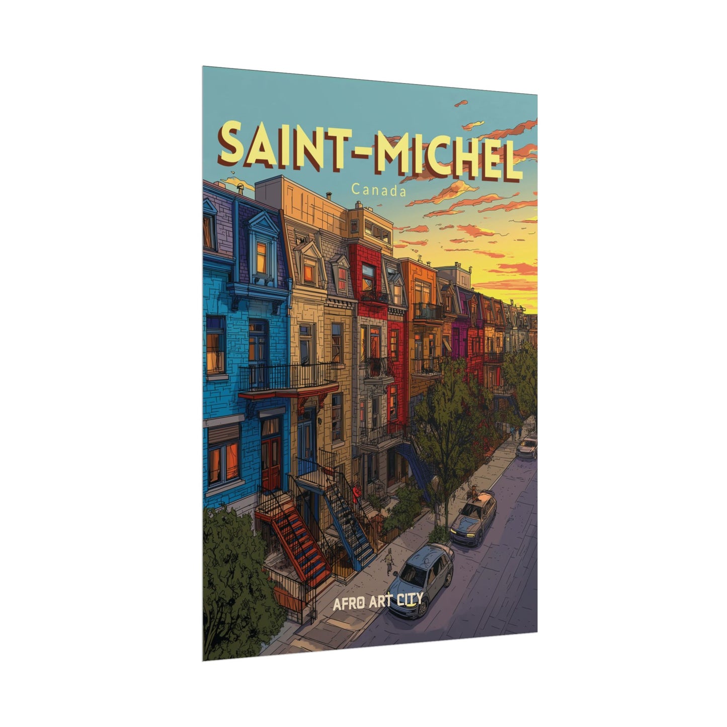 Canada - Quebec, Montreal, Saint-Michel｜Poster