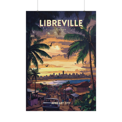 🇬🇦 Gabon - Libreville ｜ Poster