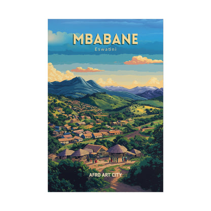 🇸🇿 Eswatini - Mbabane ｜ Poster